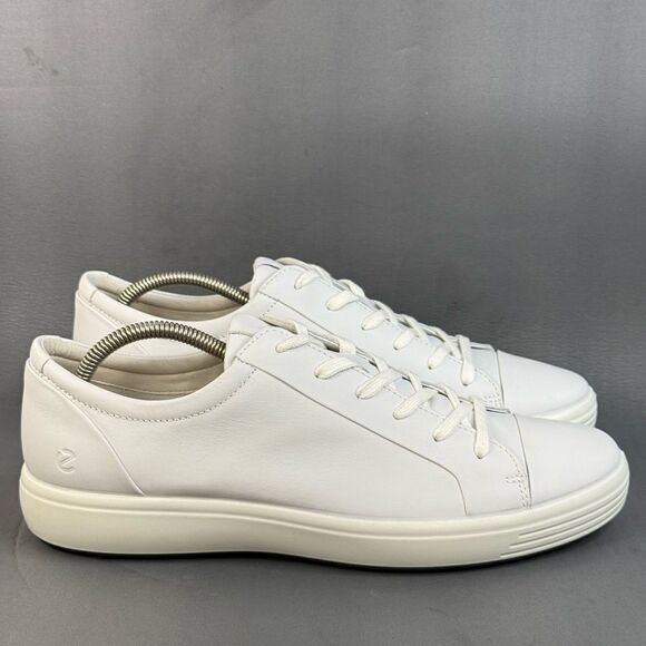 ECCO Soft 7 City Sneaker SHOES White men’s size 11-11.5 - Picture 3 of 10